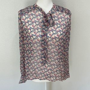 Cotton Candy Large Polyester Blouse